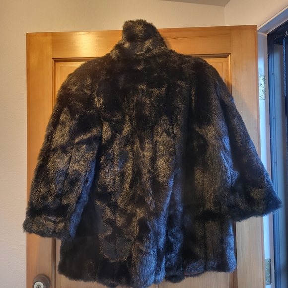 80's Y2K Jordache Faux Fur Coat Size Medium/Large - Picture 6 of 14